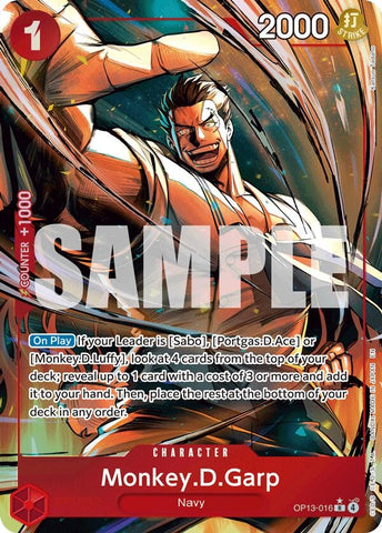 Image for Monkey.D.Garp (Alternate Art) (OP13-016) (Carrying On His Will) - One Piece Card Game