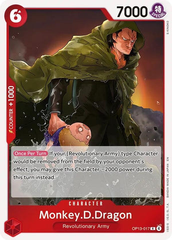 Image for Monkey.D.Dragon (OP13-017) (Carrying On His Will) - One Piece Card Game