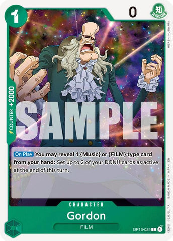 Image for Gordon (OP13-024) (Carrying On His Will) - One Piece Card Game