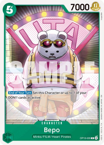 Image for Bepo (OP13-035) (Carrying On His Will) - One Piece Card Game