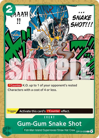 Image for Gum-Gum Snake Shot (OP13-039) (Carrying On His Will) - One Piece Card Game