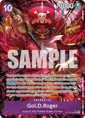 Image for Gol.D.Roger (064) (Alternate Art) (OP13-064) (Carrying On His Will) - One Piece Card Game