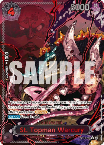 Image for St. Topman Warcury (Parallel) (OP13-089) (Carrying On His Will) - One Piece Card Game