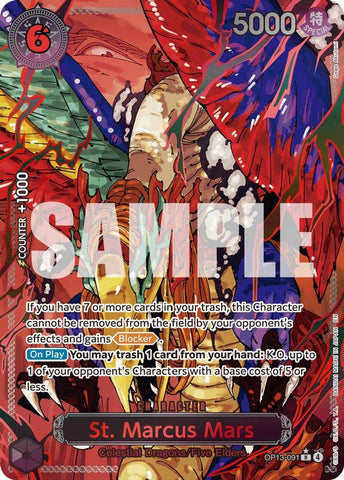 Image for St. Marcus Mars (Parallel) (OP13-091) (Carrying On His Will) - One Piece Card Game