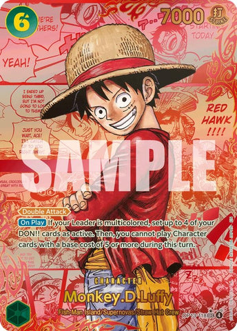Image for Monkey.D.Luffy (118) (Red Super Alternate Art) (OP13-118) (Carrying On His Will) - One Piece Card Game