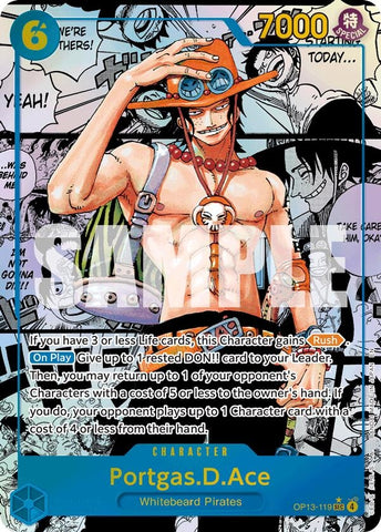 Image for Portgas.D.Ace (119) (Super Alternate Art) (OP13-119) (Carrying On His Will) - One Piece Card Game