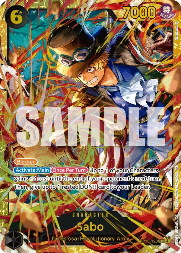 Image for Sabo (120) (OP13-120) (Carrying On His Will) - One Piece Card Game