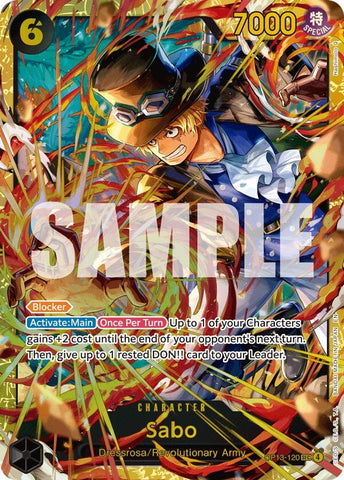 Image for Sabo (120) (OP13-120) (Carrying On His Will) - One Piece Card Game