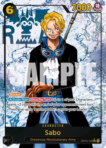 Image for Sabo (120) (Parallel) (OP13-120) (Carrying On His Will) - One Piece Card Game