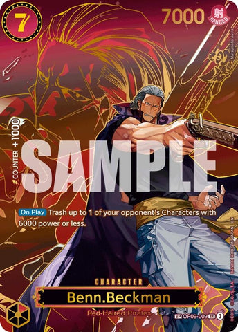 Image for Benn.Beckman (SP) (OP09-009) (Carrying On His Will) - One Piece Card Game
