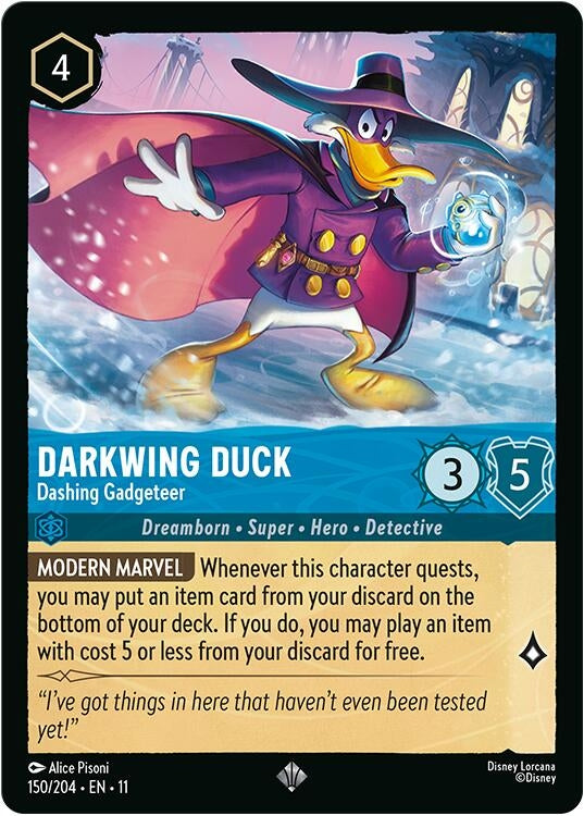 Image for Darkwing Duck - Dashing Gadgeteer (150/204) - Disney Lorcana