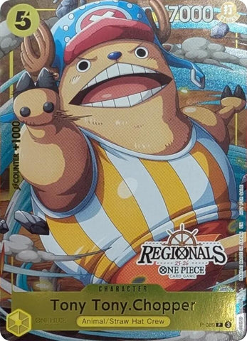 Image for Tony Tony.Chopper (CS 25-26 Regionals Textured Chase Promo) (P-089) - One Piece Card Game