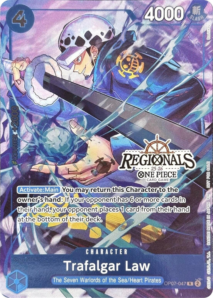 Image for Trafalgar Law (CS 25-26 Regionals Textured Chase Promo) (OP07-047) - One Piece Card Game