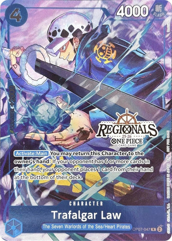 Image for Trafalgar Law (CS 25-26 Regionals Textured Chase Promo) (OP07-047) - One Piece Card Game