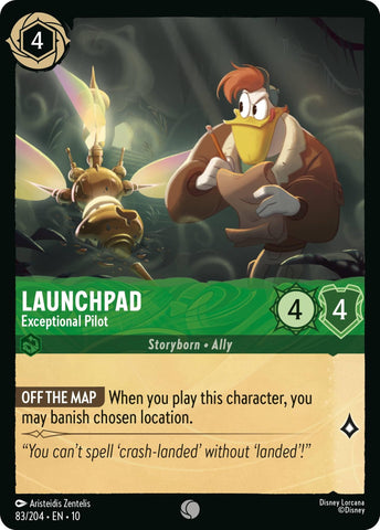 Image for Launchpad - Exceptional Pilot (83/204) (Whispers in the Well) - Disney Lorcana