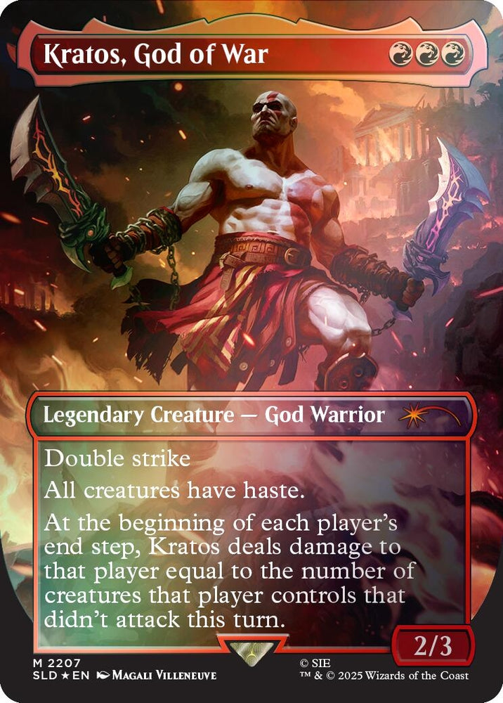 Image for Kratos, God of War (Rainbow Foil) (2207) - Magic: The Gathering