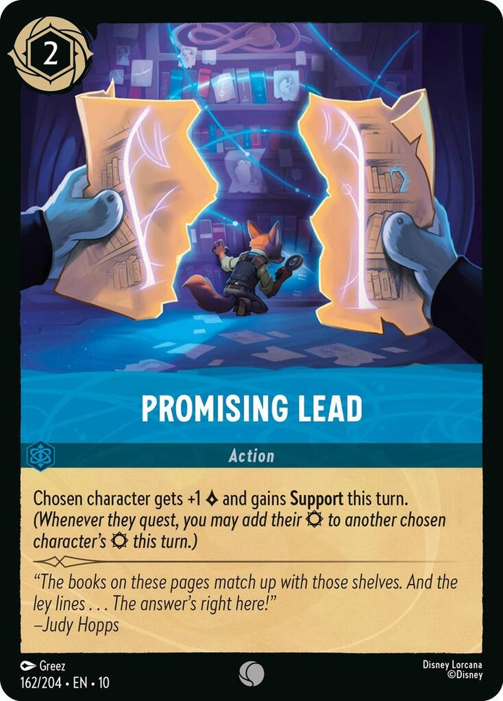Image for Promising Lead (162/204) (Whispers in the Well) - Disney Lorcana
