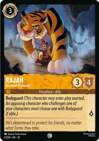 Image for Rajah - Devoted Protector (6/204) (Whispers in the Well) - Disney Lorcana