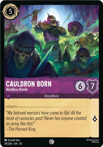 Image for Cauldron Born - Mindless Horde (39/204) (Whispers in the Well) - Disney Lorcana