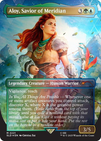 Image for Aloy, Savior of Meridian (Rainbow Foil) (2221) (Secret Lair Drop Series) - Magic: The Gathering