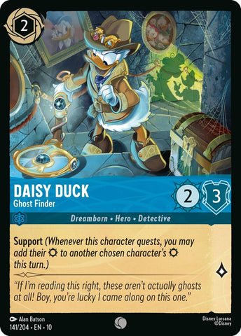 Image for Daisy Duck - Ghost Finder (141/204) (Whispers in the Well) - Disney Lorcana