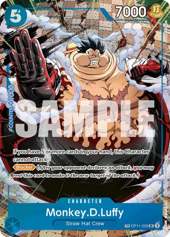 Image for Monkey.D.Luffy - OP11-058 (TR) (OP11-058) (Carrying On His Will) - One Piece Card Game
