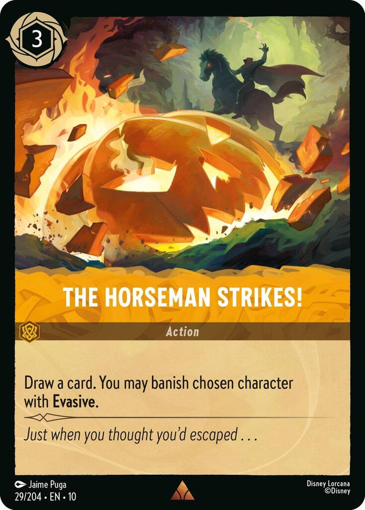 Image for The Horseman Strikes! (29/204) (Whispers in the Well) - Disney Lorcana