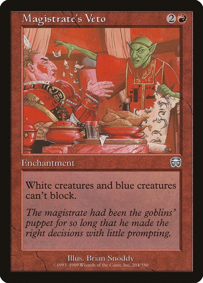 Image for Magistrate's Veto (204) [Mercadian Masques]