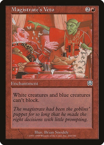 Image for Magistrate's Veto (204) [Mercadian Masques]