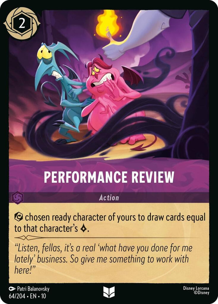 Image for Performance Review (64/204) (Whispers in the Well) - Disney Lorcana