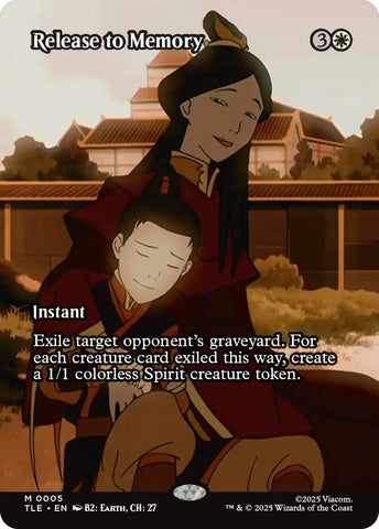 Image for Release to Memory (Borderless) (5) (Avatar: The Last Airbender: Eternal-Legal) - Magic: The Gathering