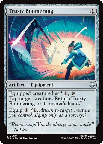 Image for Trusty Boomerang (260) (Avatar: The Last Airbender) - Magic: The Gathering
