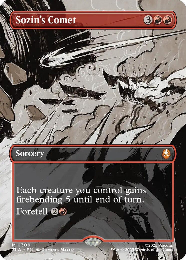 Image for Sozin's Comet (0309) (Borderless) (309) (Avatar: The Last Airbender) - Magic: The Gathering