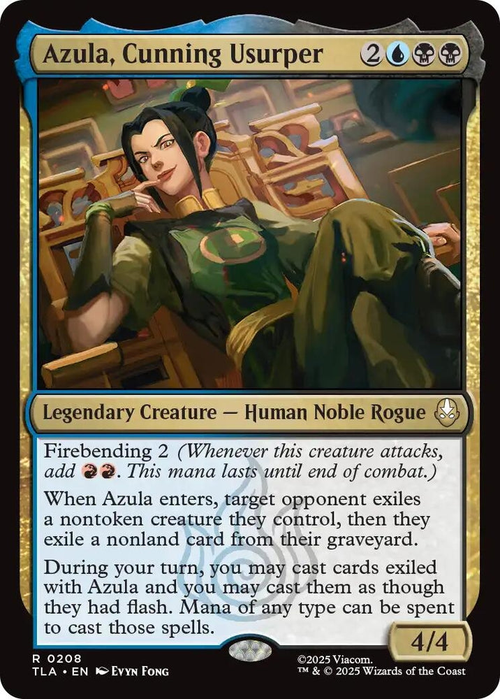 Image for Azula, Cunning Usurper (208) (Avatar: The Last Airbender) - Magic: The Gathering