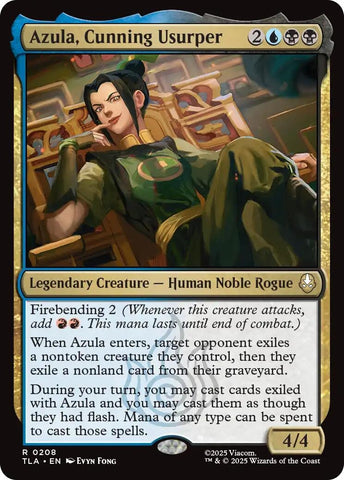 Image for Azula, Cunning Usurper (208) (Avatar: The Last Airbender) - Magic: The Gathering