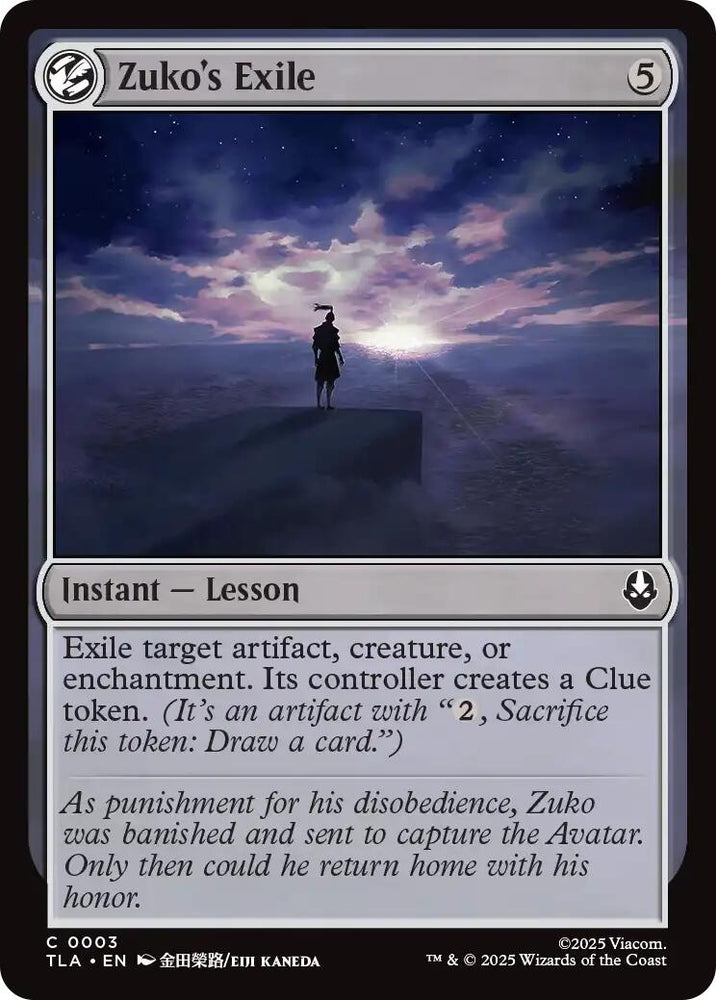 Image for Zuko's Exile (3) (Avatar: The Last Airbender) - Magic: The Gathering