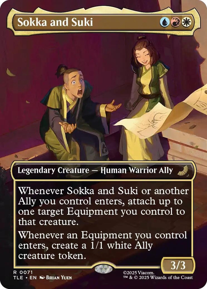 Image for Sokka and Suki (Borderless) (71) (Avatar: The Last Airbender: Eternal-Legal) - Magic: The Gathering