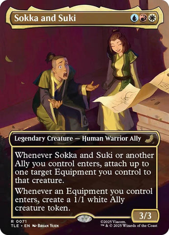 Image for Sokka and Suki (Borderless) (71) (Avatar: The Last Airbender: Eternal-Legal) - Magic: The Gathering