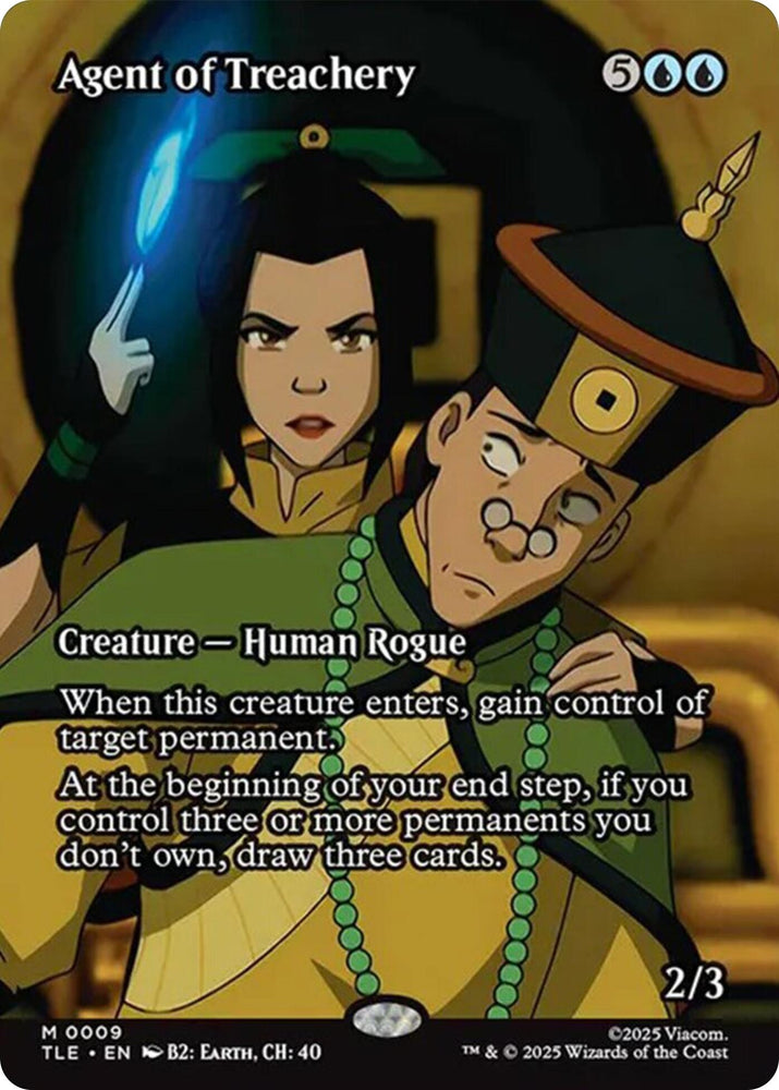 Image for Agent of Treachery (Borderless) (9) (Avatar: The Last Airbender: Eternal-Legal) - Magic: The Gathering