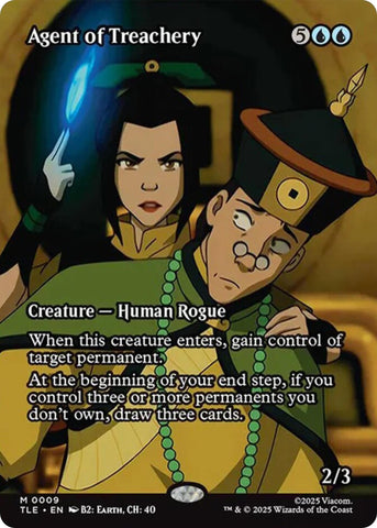 Image for Agent of Treachery (Borderless) (9) (Avatar: The Last Airbender: Eternal-Legal) - Magic: The Gathering