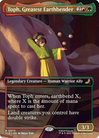 Image for Toph, Greatest Earthbender (Borderless) (70) (Avatar: The Last Airbender: Eternal-Legal) - Magic: The Gathering