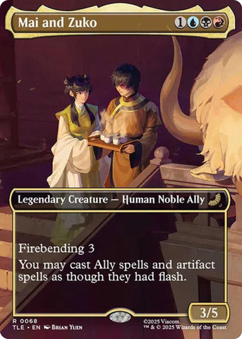 Image for Mai and Zuko (Borderless) (68) (Avatar: The Last Airbender: Eternal-Legal) - Magic: The Gathering