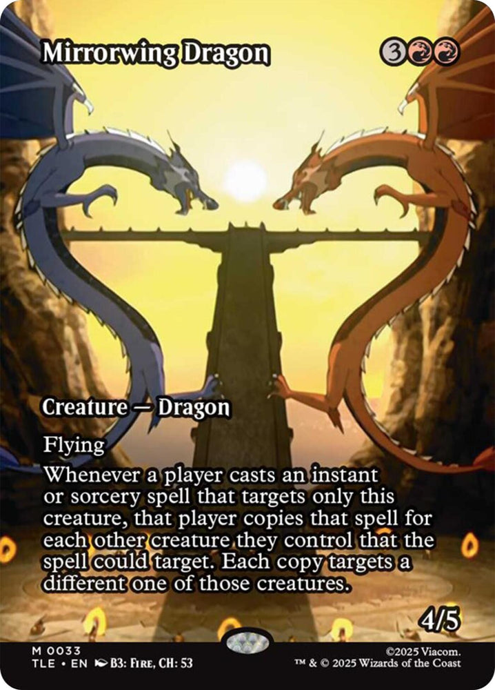 Image for Mirrorwing Dragon (Borderless) (33) (Avatar: The Last Airbender: Eternal-Legal) - Magic: The Gathering