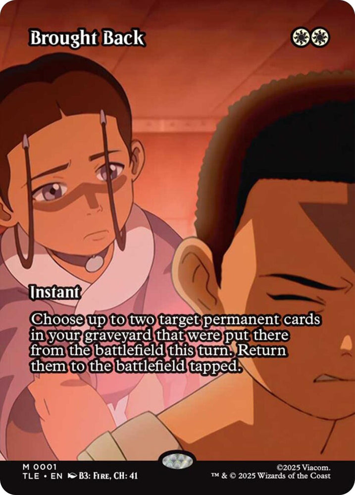 Image for Brought Back (Borderless) (1) (Avatar: The Last Airbender: Eternal-Legal) - Magic: The Gathering
