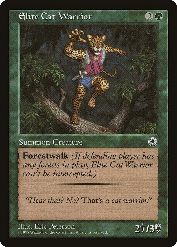 Image for Elite Cat Warrior (Flavor Text) [Portal]