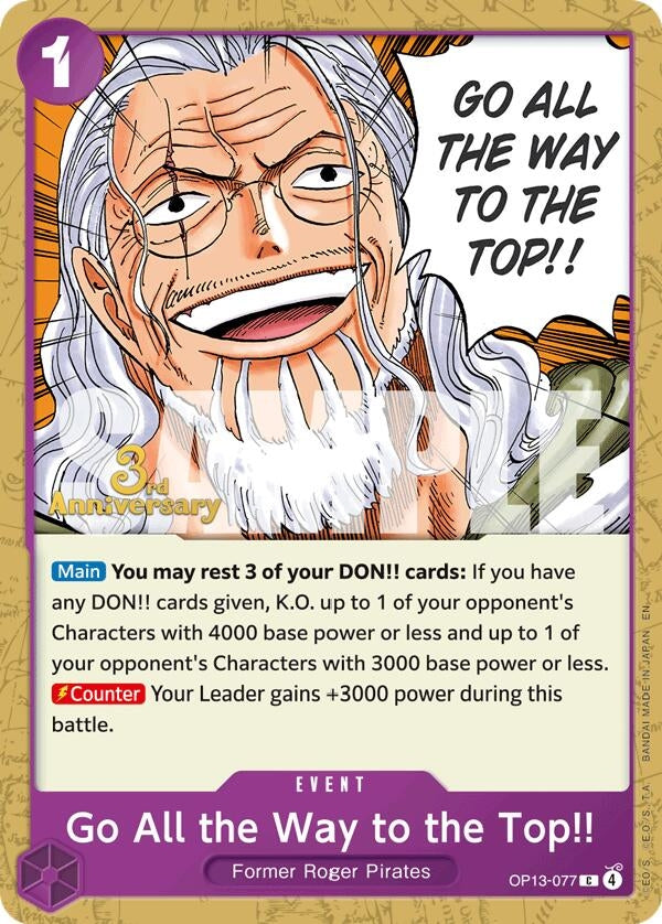 Image for Go All the Way to the Top!! (OP13-077) - One Piece Card Game