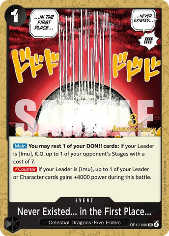 Image for Never Existed... in the First Place... (OP13-098) - One Piece Card Game