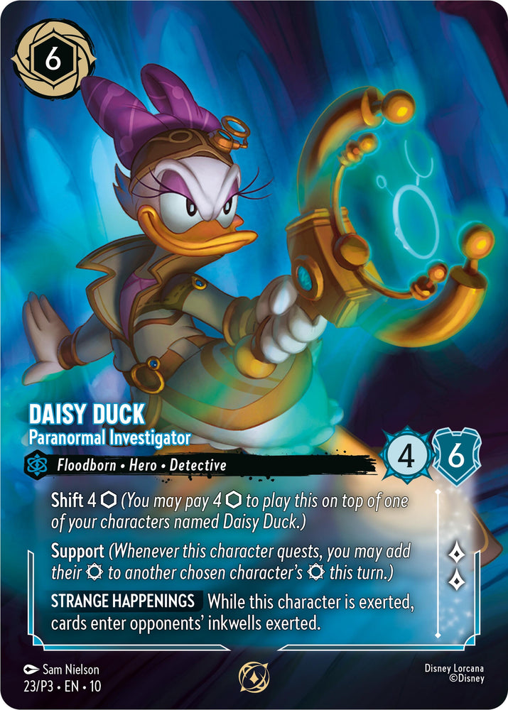 Image for Daisy Duck - Paranormal Investigator (Store Championship Participant) (23) - Disney Lorcana