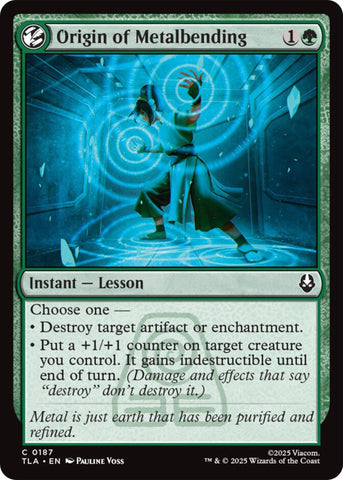 Image for Origin of Metalbending (187) (Avatar: The Last Airbender) - Magic: The Gathering