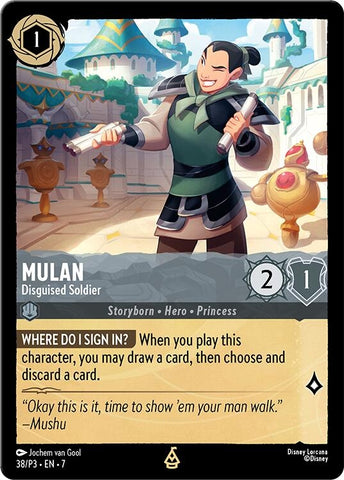 Image for Mulan - Disguised Soldier (38) - Disney Lorcana